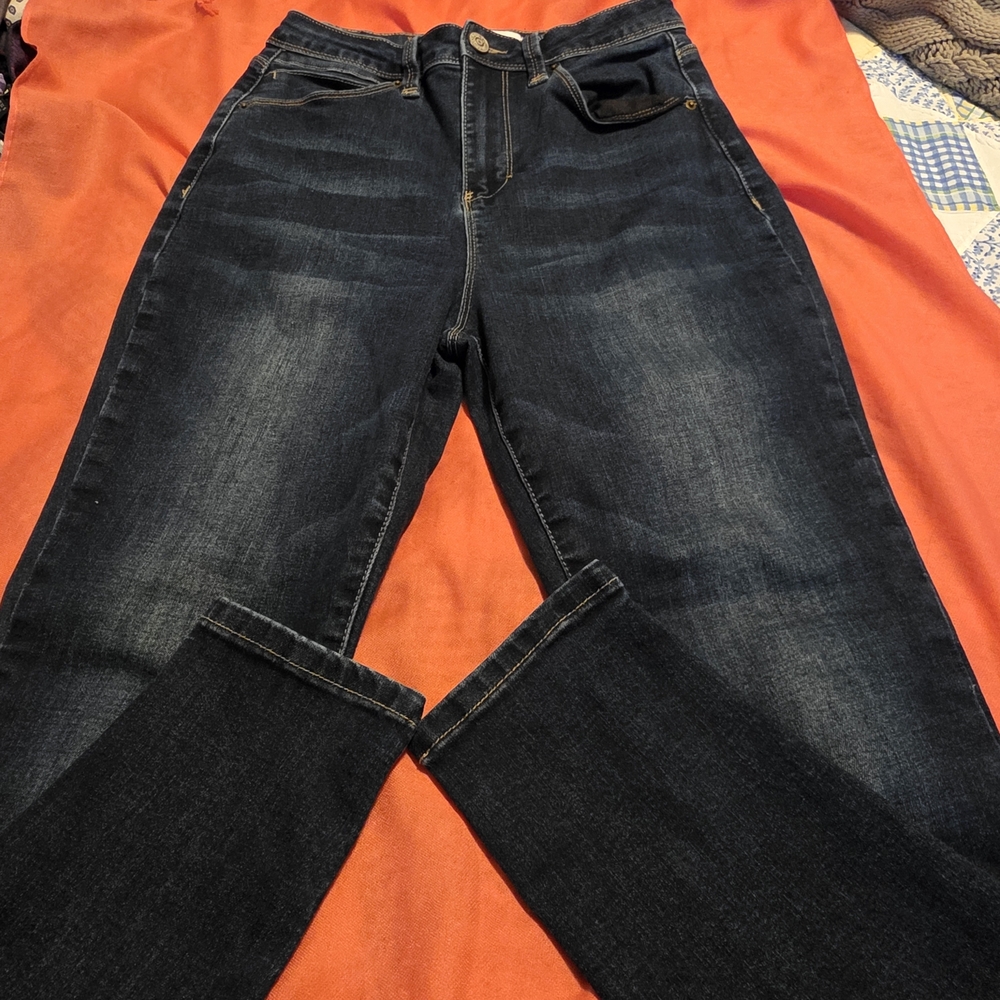 Women's High Rise Dark Denim Jeans